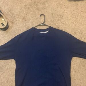 navy blue essentials thermal sweater